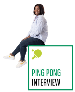 Interview ping pong Elizabeth